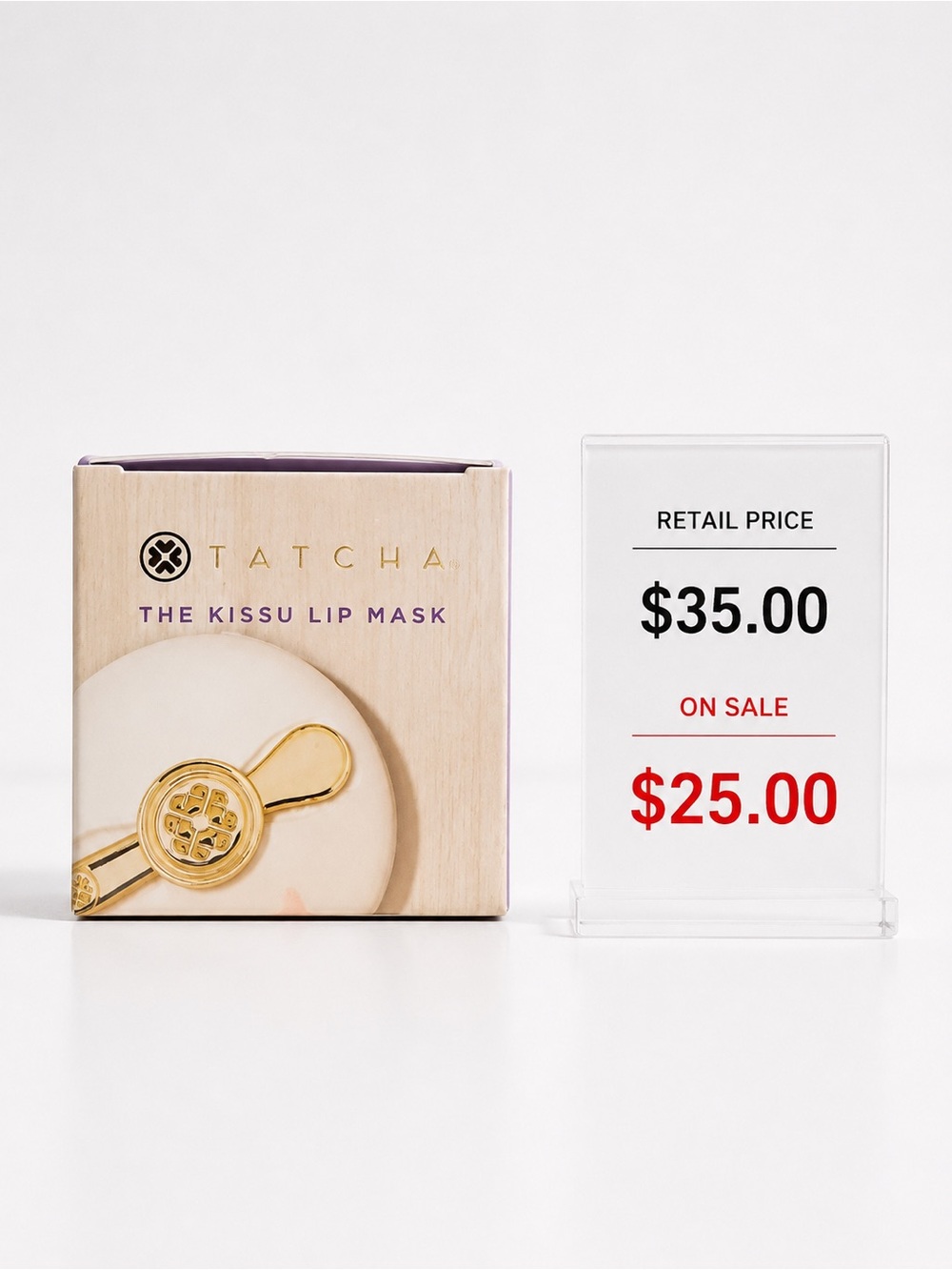 Tatcha Lip Mask Box - Lavender and White
